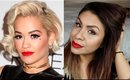 Rita Ora Inspired Makeup Red Lips & Winged Liner | The Voice UK 2015 & Golden | TheRaviOsahn