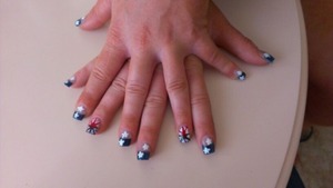 nails on my friend done by me 