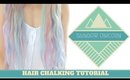 Get Rainbow Pastel Unicorn Hair with Hair Chalk and Extensions Tutorial!