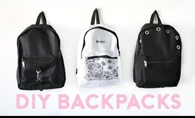 DIY Backpacks for Back To School 2016! Easy & Trendy!