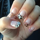 Animal print nails cheetah zebra 