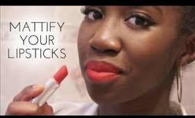 How to Mattify Your Lipsticks