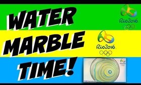OLYMPICS WATER MARBLE NAILART | Dearnatural62