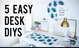 5 EASY DIY Desk Decor & Organization Ideas | ANN LE