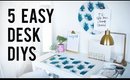 5 EASY DIY Desk Decor & Organization Ideas | ANN LE