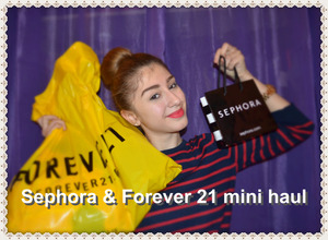 (Open me please) ♥︎ 

Hey dolls ! 
I recently did a little shopping at Sephora and Forever 21 so I just wanted to show you guys. I didn't buy a lot of things because most of the stuff I wanted I got for christmas but I hope you enjoy :) .

Link to hairstyle in video : http://www.youtube.com/watch?v=55TMWbeDEzc

* I did not get paid to show any of these products or clothing