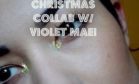 Simple Christmas Makeup | Collab W/ Violet Mae!