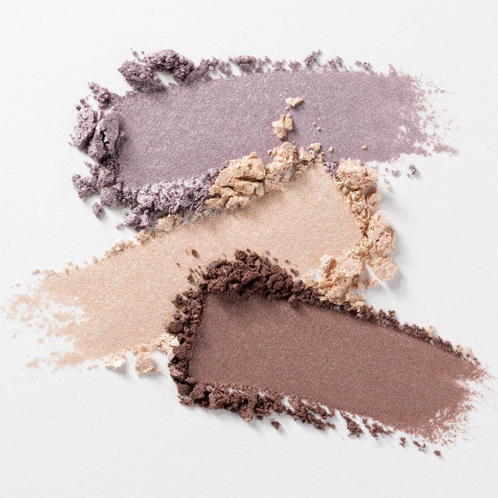 Chantecaille Sea Turtle Eyeshadow Trio in Cool Swatch