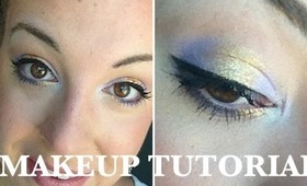 MAKEUP TUTORIAL... Arabic Inspired Eyes / Lilac & Gold