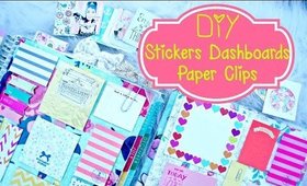 DIY Planner Supplies: Stickers, Paper Clilps, and Erin Condren Dashboard