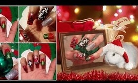 Edgy Christmas Nails Nail Art Tutorial