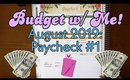 Paycheck by Paycheck Budget | August 2019 Paycheck 1 | Erin Condren Deluxe Planner | Reseller FT Job