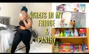 WHATS IN MY FRIDGE + PANTRY TOUR!
