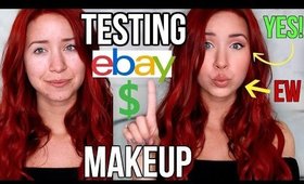 TESTING $1 MAKEUP: Full Face EBAY & Dollar Store