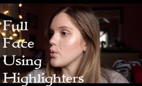 Full Face Using ONLY Highlighters! - Makeup by K-Flash