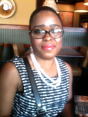 out eat with my mom Sunday afternoon. I have a black and white lace dress with a black bow blet and makeup is called "Me Makeover Essentials" and put my hair in a bun. 

Hi, you guys like follow me if you want....