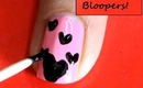 Bloopers!!  Nail Art Funny Bloopers and Mistakes! - superwowstyle