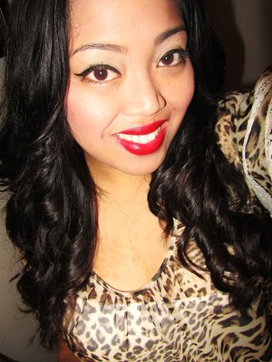 Red lipstick+Cheetah Print=<3