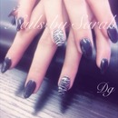 Black & white nails 
