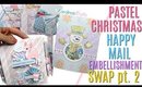 Pastel Christmas Happy Mail Swap Part 2 Paper Crafts Project share #10, Layered Embellishment Book