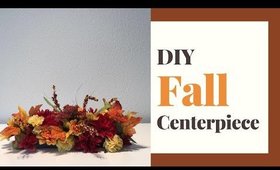 Last Minute Fall Dollar Tree Centerpiece DIY