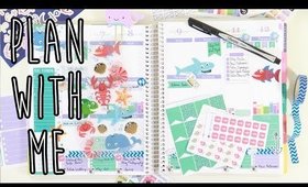 Plan with Me | Purple & Blue Sea Life Theme