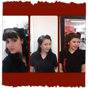 Pinup victory rolls done by me.