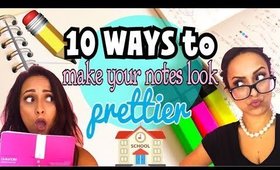 #BACKTOSCHOOL📚 || 10 WAYS to MAKE your NOTES look PRETTIER📚