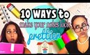 #BACKTOSCHOOL📚 || 10 WAYS to MAKE your NOTES look PRETTIER📚