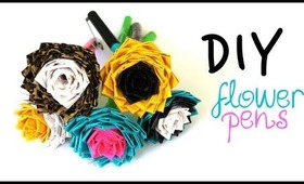 DIY Duct Tape Flower Pen