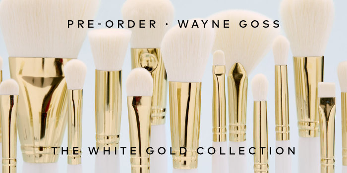 Reserve your Wayne Goss The White Gold Collection brushes now, so you don't regret it later.