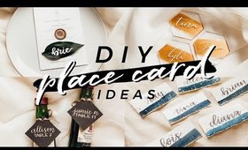 EASY DIY Place Card Ideas | Unique Wedding Decor, Party Favors, Clear Acrylic Coasters