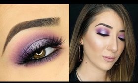 Pink and Purple Halo Smokey Eye Makeup Tutorial