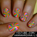 Lollipop Swirl Nails