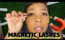 Trying MAGNETIC EYELASHES for the first time | BelleChloe