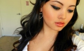 ♡Dramatic Cat-Eye And A Simple Romantic Hair♡