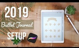 2019 digital Bullet Journal setup w/Procreate & Goodnotes