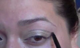Glitter Bronze Smokey Eye Makeup Tutorial
