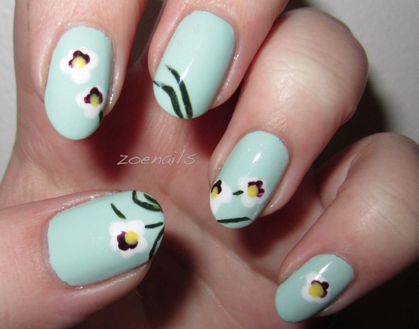 Orchid nails. | Zoe F.'s (zoendout) Photo | Beautylish