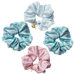 Frasier Sterling Deep Sea & Low Tide Scrunchie Set