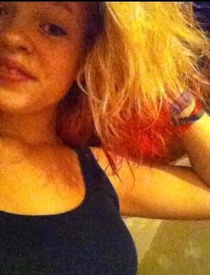 Tip-Dyed with Kool-Aid (: 