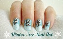 Winter Tree & Snow Nail Art Design! (For Beginners)