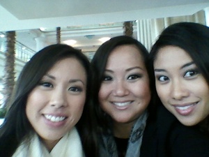 at the Beauty Social (Beautylish) in Santa Monica. With Jenn & Jen. It was Jennnnn sandwich! woot woot. 