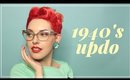 Betty Grable Inspired Easy 1940s Updo