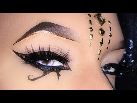 Bronze Eyeliner, Arabic Inspired Makeup Tutorial - المكياج العربي | Emanuele C. Video | Beautylish