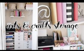 EASY Office Closet Makeover! Arts & Crafts Storage Closet | Charmaine Dulak