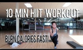 BURN CALORIES FAST | 10 Minute HIIT Workout | AshstarFIT