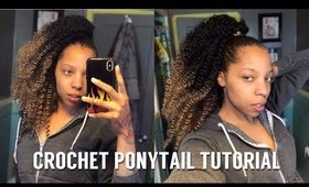 Braidless Crochet Sleek Ponytail Freetress Water Wave | 4c natural hair