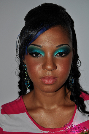 Prom Bronzy Look: Blues And Greens