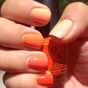 I used all my favorite oranges for this. For the complete polish list see http://polishmeplease.wordpress.com 